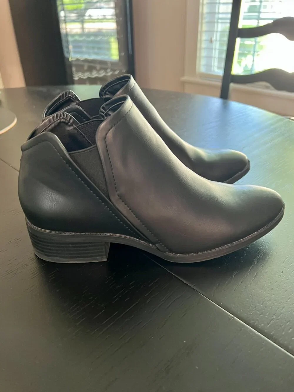 Dolcetta by Dolce Vita Black Slip-On Ankle Booties - Size 7